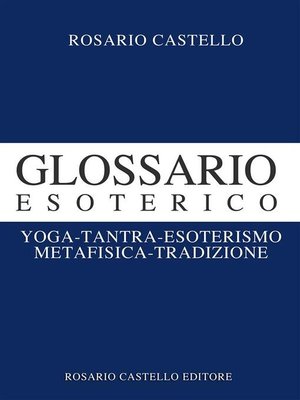 cover image of Glossario Esoterico